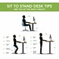 Bush Business Furniture Move 40 Series 48"W Electric Height Adjustable Standing Desk, Mocha Cherry/Cool Gray (M4S4824MRSK)