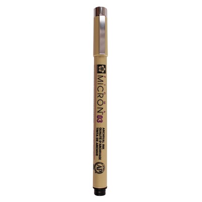 Sakura Pigma Micron Pen, Fineliner, Black Ink, 6/Pack (SAKXSDK0349-6)