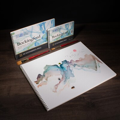 St Cuthberts Mill Bockingford 16" x 12" Watercolor Sketch Pad, 12 Sheets/Pad (STCT47030001011E)