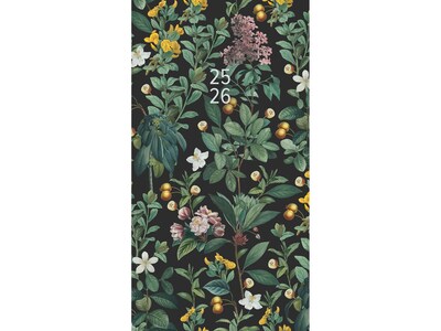 2025-2026 Willow Creek Botanical Nature 3.5 x 6.5 Monthly Planner, Paper Cover, Multicolor (46890)