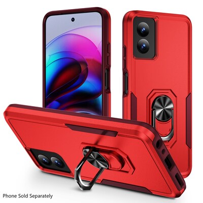 SaharaCase Raider Series Rugged Case for Motorola G Power 5G, Shock Absorbing, Viper Red (CP00564)