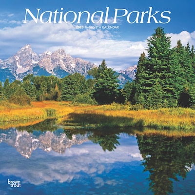 2025 BrownTrout National Parks 12 x 12 Monthly Wall Calendar (9781975475345)