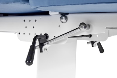 Viva Comfort XRO 3-Section Electric Height and Back Adjustable Exam Table, 600 lbs. Capacity, Blue (ADI903-23-BLU-MK)