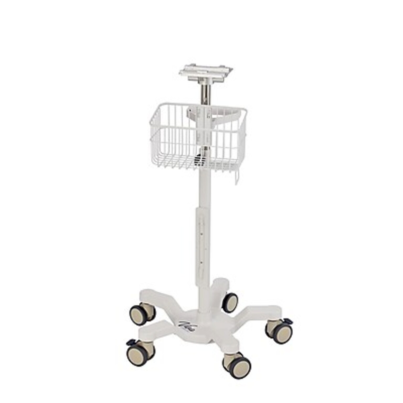 Viva Comfort Universal Vital Signs Monitor Mobile Stand with Mounting Plate for Edan M3, White (ADIME912-C-MP-06-MK)