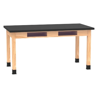 Diversified Woodcrafts PerpetuLab School Classroom Rectangular Science Lab Table, 60 x 30, Oak (C7142BK30N)