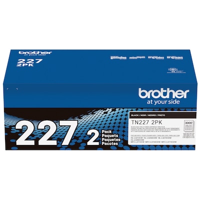 Brother Genuine TN760 2-Pack High Yield Black Toner Cartridge with  Approximately 3,000 Page Yield/Cartridge