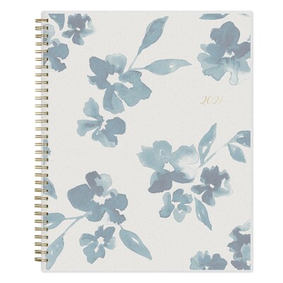 2027 Blue Sky Bakah Blue 8.5 x 11 Calendar Year Weekly & Monthly Planner, Plastic Cover (137261-27)
