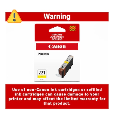 Canon 221 Yellow Standard Yield Ink Cartridge   (2949B001)