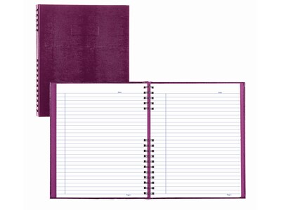 Blueline NotePro Hardcover Executive Journal, 8.5" x 10.75", Wide-Ruled, Grape, 200 Pages (A10200.RAS)