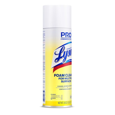 Lysol Professional Foam Cleaner Disinfectant, Fresh Clean Scent, 24 oz. (3624102775)