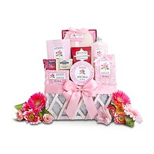 Alder Creek Roses for Relaxation Spa Gift Basket, Pink (FG04413)