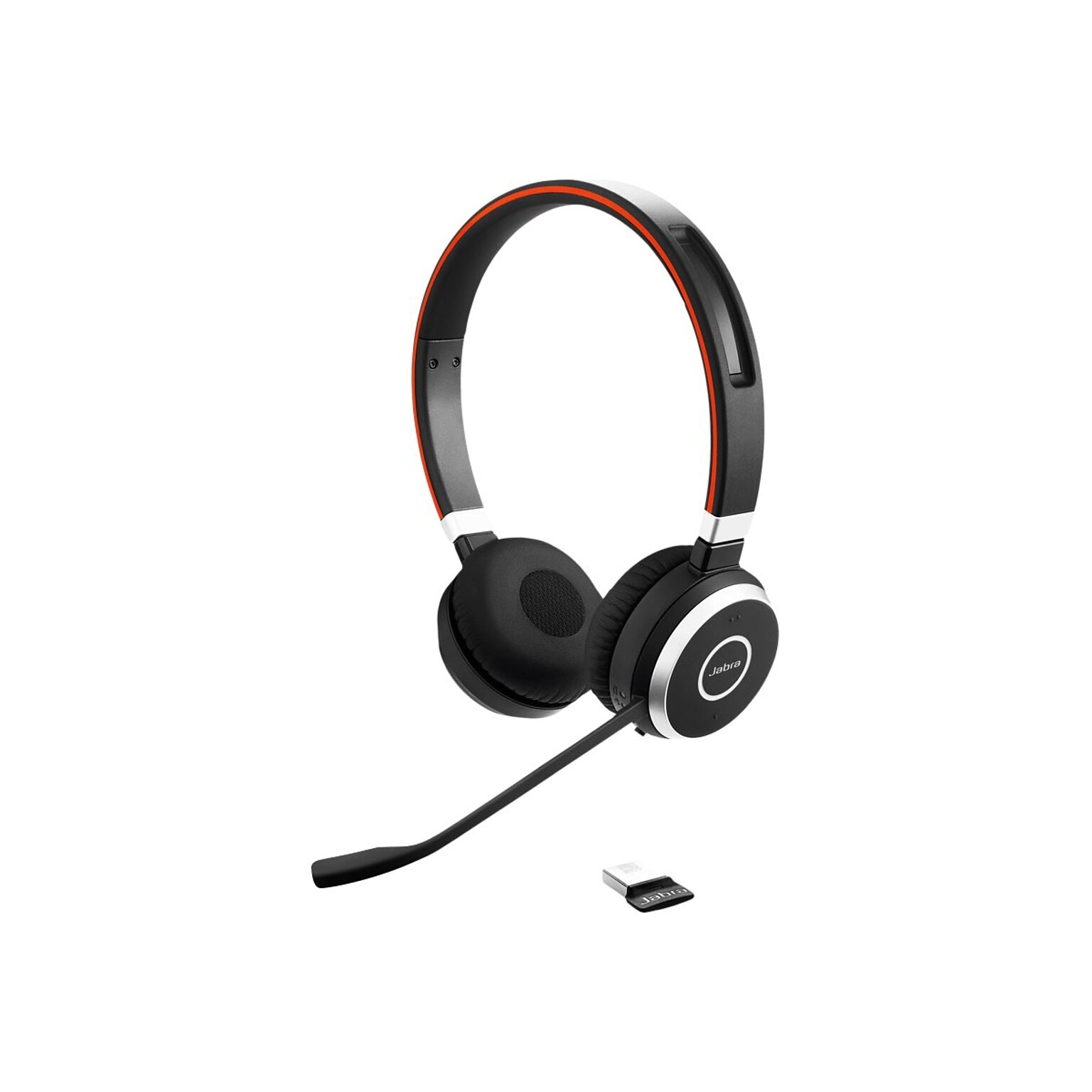 Jabra Evolve 65 SE Noise Canceling Bluetooth USB-A Stereo Mobile Headset, Unified Communications Certified (6599-833-499)