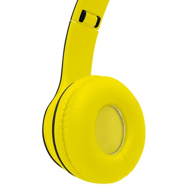 Crayola Boost Active Wireless Over-Ear Headphones, Bluetooth, Black/Yellow (CHPBT348)