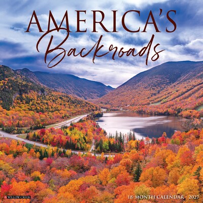 2027 Willow Creek American Backroads 12 x 12 Monthly Wall Calendar, Assorted Colors (58718)