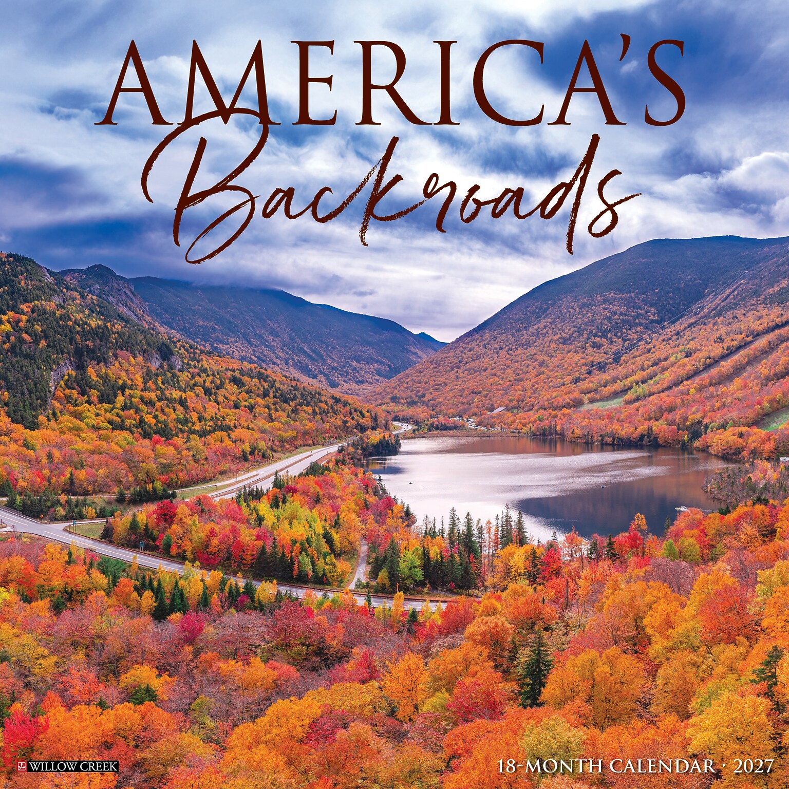 2027 Willow Creek American Backroads 12 x 12 Monthly Wall Calendar, Assorted Colors (58718)