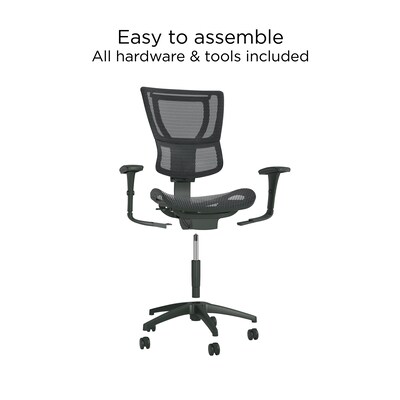 Union & Scale FlexFit™ 1500TM Ergonomic Mesh Swivel Task Chair, Black (UN28570)