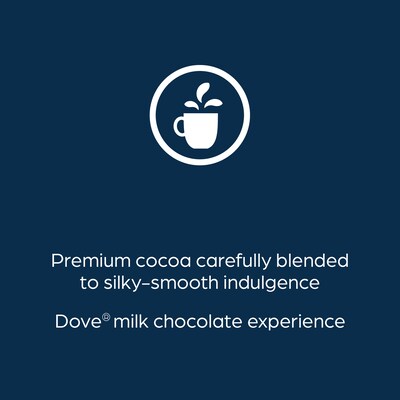 Dove Silky Smooth Milk Chocolate Hot Cocoa, Flavia Freshpack, 72/Carton (MDRA117)