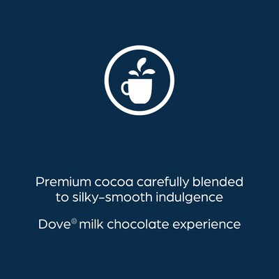 Dove Silky Smooth Milk Chocolate Hot Cocoa, Flavia Freshpacks, 72/Carton (MDRA117)
