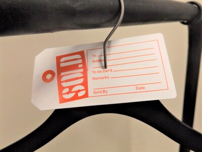 Nahanco 2 5/8" Sold Tag, Red/White, 1000/Pack (SOLD)