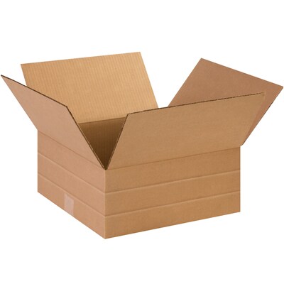 14 x 6 x 14 Multi-Depth Shipping Boxes, Brown, 25/Bundle (MD14146)