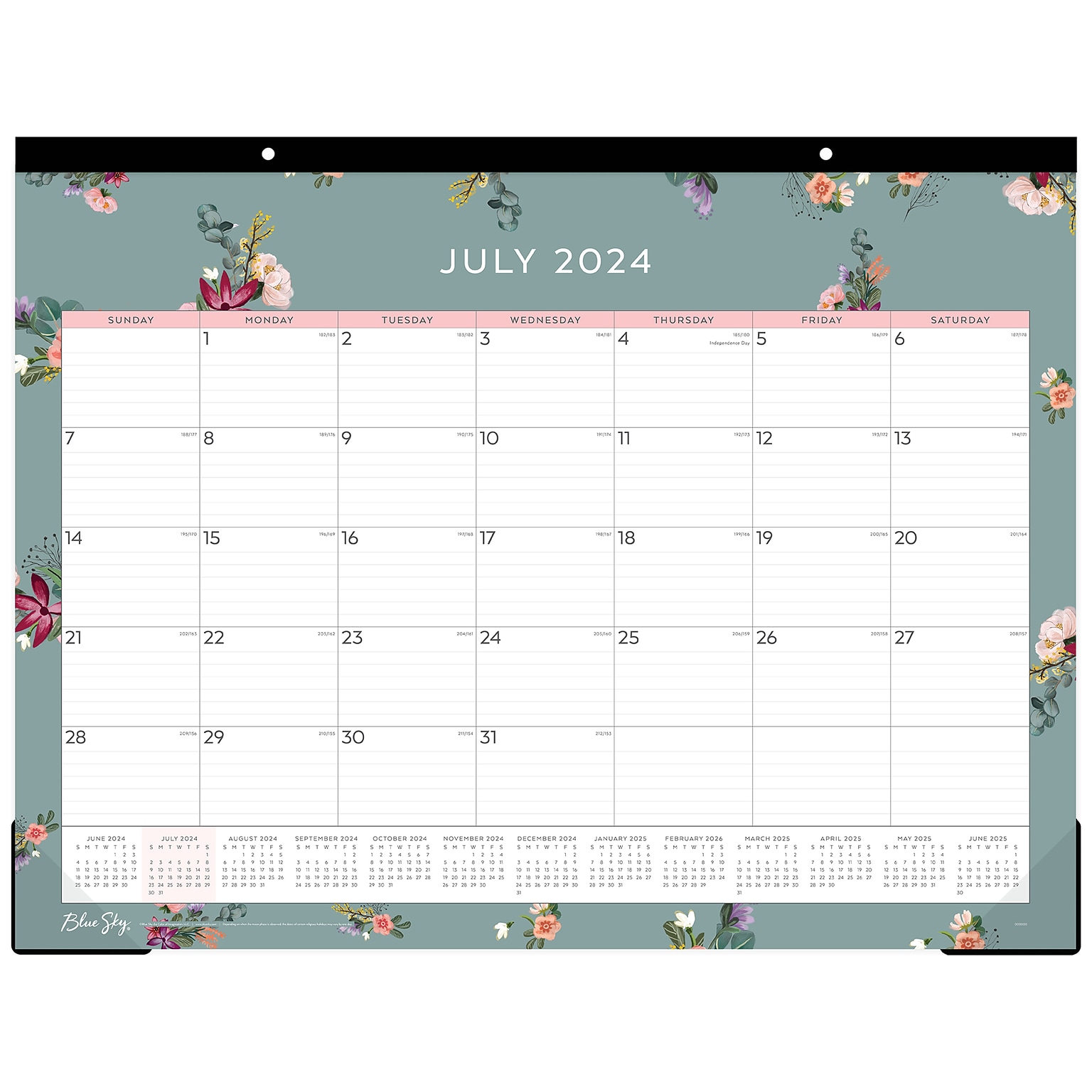 2024-2025 Blue Sky Greta 22 x 17 Academic Monthly Desk Pad Calendar (136476-A25)