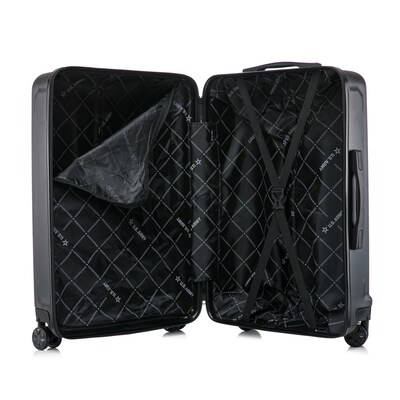 US Army FOX 28" Hardside Suitcase, 4-Wheeled Spinner, TSA Checkpoint Friendly, Black (USLFOX00L-BLK)
