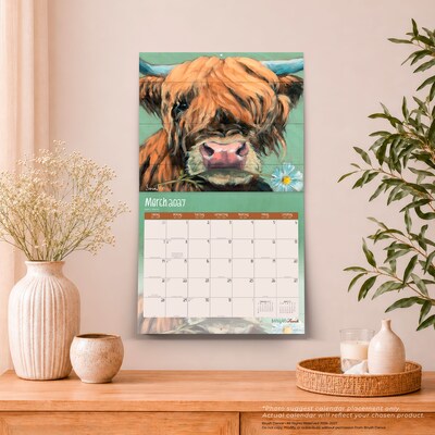2027 BrownTrout Barnyard Friends 14" x 12" Monthly Wall Calendar, Assorted Colors (9798330715947)