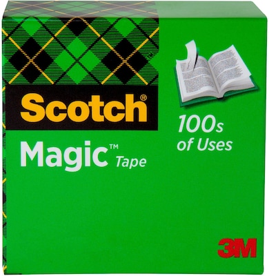 Scotch Magic Invisible Tape Refill, 1/2 x 36 yds., 12 Rolls/Pack (810)