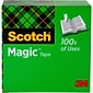 Scotch Magic Invisible Tape Refill, 1/2" x 36 yds., 12 Rolls/Pack (810)