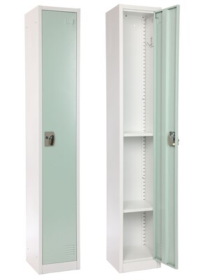 AdirOffice 72 Single Tier Misty Green Storage Locker, 4/Pack (ADI629-201-MGRN-PKG-4)