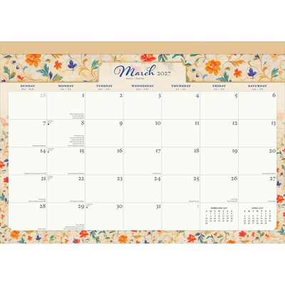 2027 BrownTrout Tuscan Delight 17 x 12 Monthly Desk Pad Calendar, Assorted Colors (9798330715909)