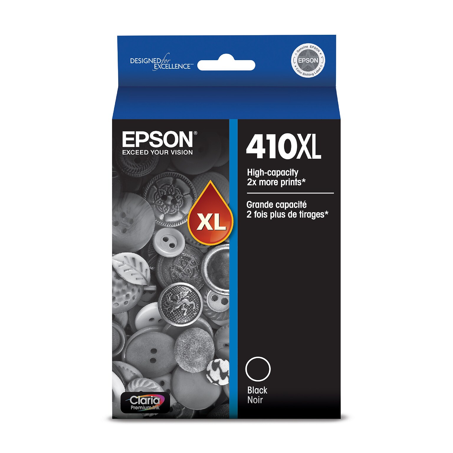 Epson 410XL Black High Yield Ink Cartridge (T410XL020-S)