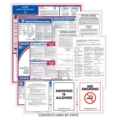 ComplyRight Federal (Bilingual), State and Public Sector (English) Labor Law Poster Set, Kansas (EFE