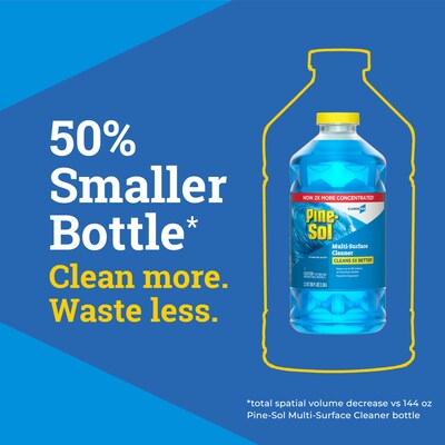 Pine-Sol Multi-Surface Cleaner/Degreaser, Sparkling Wave Scent, 80 Fl. Oz., 3/Case (60609)