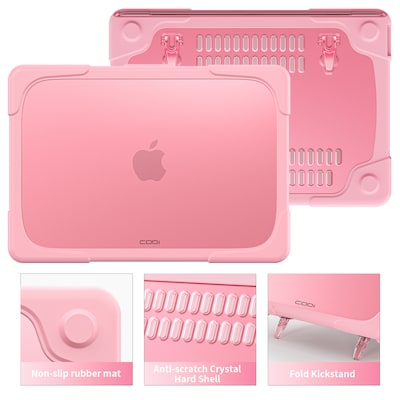 CODi Clip-On MacBook Neo 13" Case, Shock Absorbing, Pink (C40604062PNK)