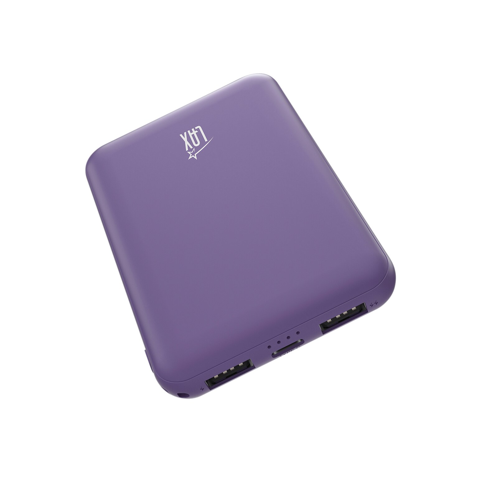 LAX 6600mAh Power Bank with USB-C & USB, Lilac (RC66LL)
