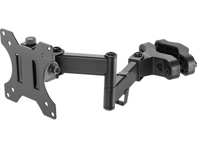 Amer Adjustable Full-Motion Pole Mount Monitor Arm, Up to 32" Monitor, Black (PM111)
