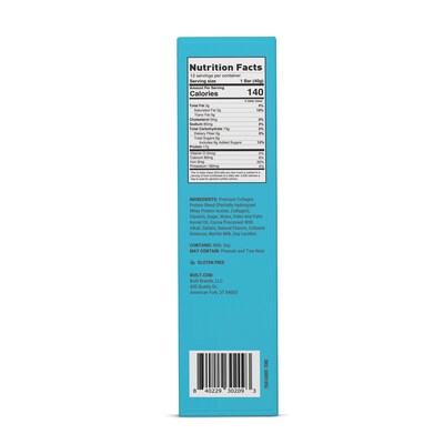 Built Puff Coconut Protein Bar, 1.41 oz., 12 Bars/Box (BUI30209)