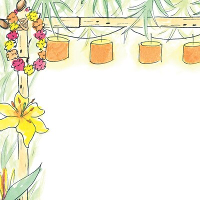 Great Papers! Luau Letterhead, Multicolor, 80/Pack (2014261)