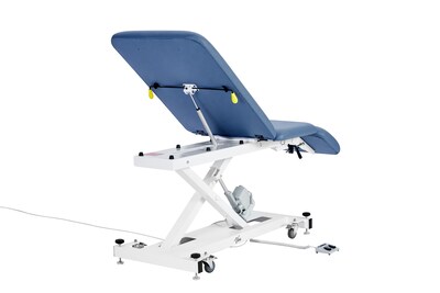 Viva Comfort XRO 3-Section Electric Height and Back Adjustable Exam Table, 600 lbs. Capacity, Blue (ADI903-21-BLU-MK)