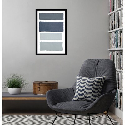 Amanti Art Painted Weaving I Gray by Piper Rhue Wood Framed Wall Art Print, 18" x 26" (A42675461072)