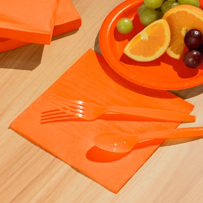 Creative Converting Touch of Color Napkins, 2-ply, Sunkissed Orange, 600/Carton (139352135)