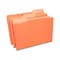 Quill Brand® File Folders, Assorted Tabs, 1/3-Cut, Legal, Orange, 100/Box (741013OE)