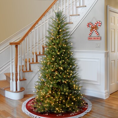 National Tree Company Dunhill Fir Artificial Christmas Tree, 6.5 ft., Clear Lights (DUSLH1-65LO)