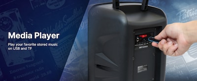 Emerson Bluetooth Speaker, Black (EDS-8000)