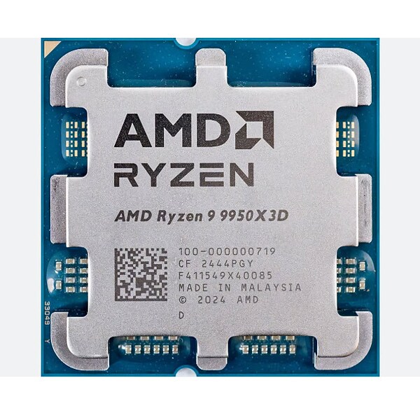AMD Ryzen 9 9950X3D 16-Core 4.3GHz Computer Processor, Socket AM5
