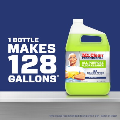 Mr. Clean Professional All Purpose Floor Cleaner, Lemon Scent, 1 Gallon (02621)