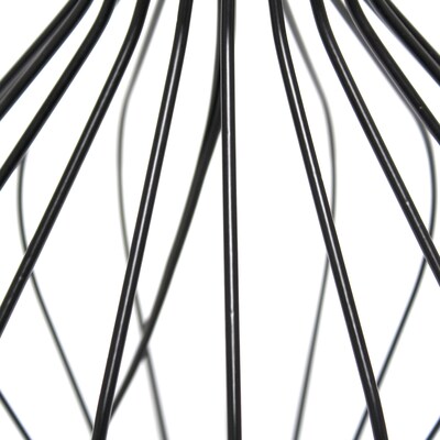 Simple Designs Geometrically Wired Table Lamp, Gray on Black (LT2086-GOB)