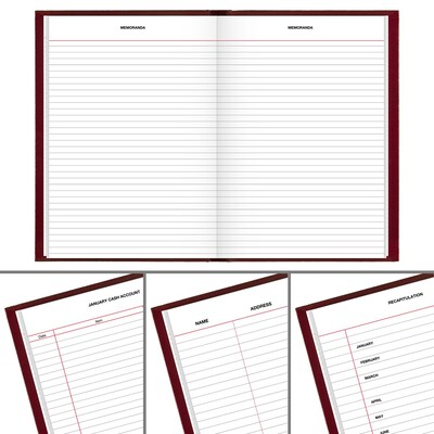 AT-A-GLANCE 2027 Hardcover Standard Diary, 5.75" x 8.25", Red (SD389-13-27)