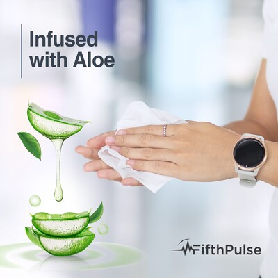 FifthPulse Premoisten Disposable Washcloths, Alcohol Free, Infused Aloe & Lanolin,  40 Pack / 5 Count (FMN100583)